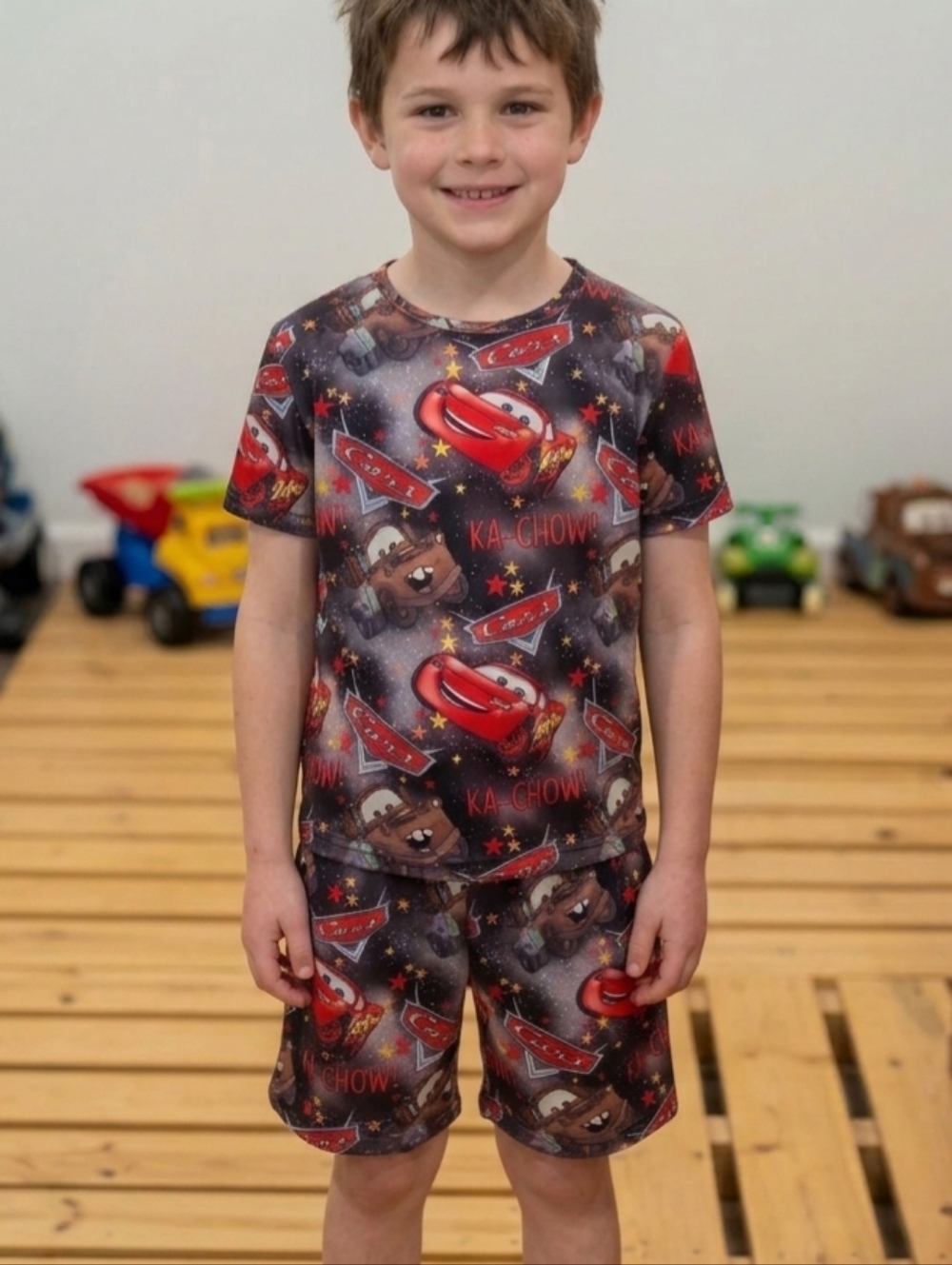 Boys 7/8 Lightning McQueen/Mater Outfit (Cars)